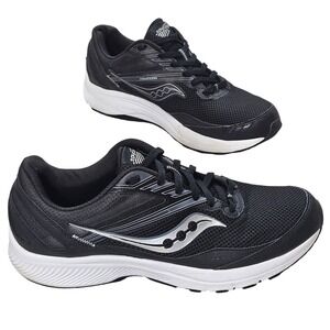 Saucony Cohesion Mens Running Shoes Black White Versarun Athletic Sneakers S 12W
